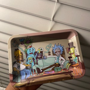 Bulk Buy China Wholesale Rick Morty Rolling Tray 18*12.5*2 Cm 7*4.9*0.7''  Backwoods Rolling Tray $0.38 from Ruian Lanchuang Smoking Accessories  Factory