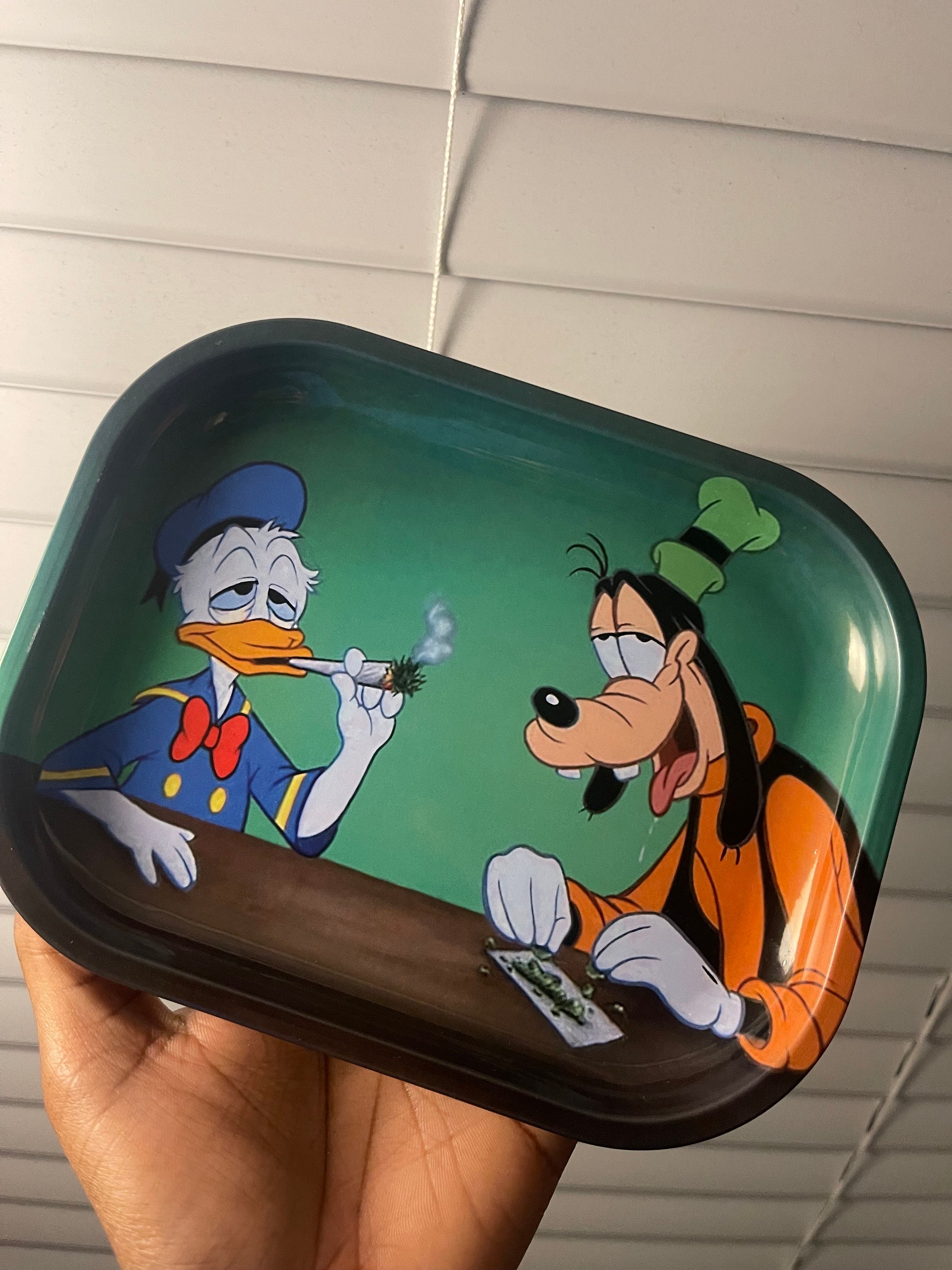 Rick and Morty Metal Rolling Trays - Medium (10.5 in x 6.25 in x 1 in)