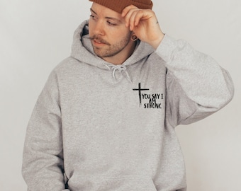 Christian Hoodie for Men, Bible Verse Hoodie, Christian Hoodie, Mens Christian Streetwear, Jesus Hoodie, Christian Sweatshirt Jesus Apparel