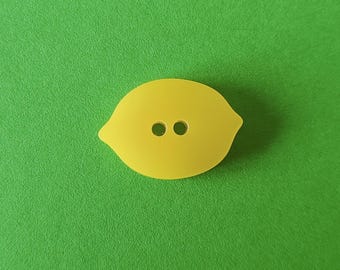 Lemon Yellow Sewing Buttons