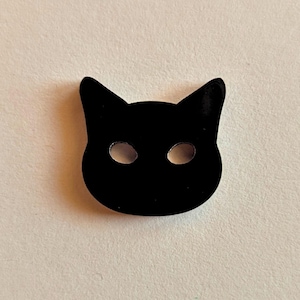 黒猫の裁縫ボタン – 2/6/9 個セット – ニャー中毒者向け – 裁縫、スクラップブッキング、DIY プロジェクト用のユニークなアクセサリー