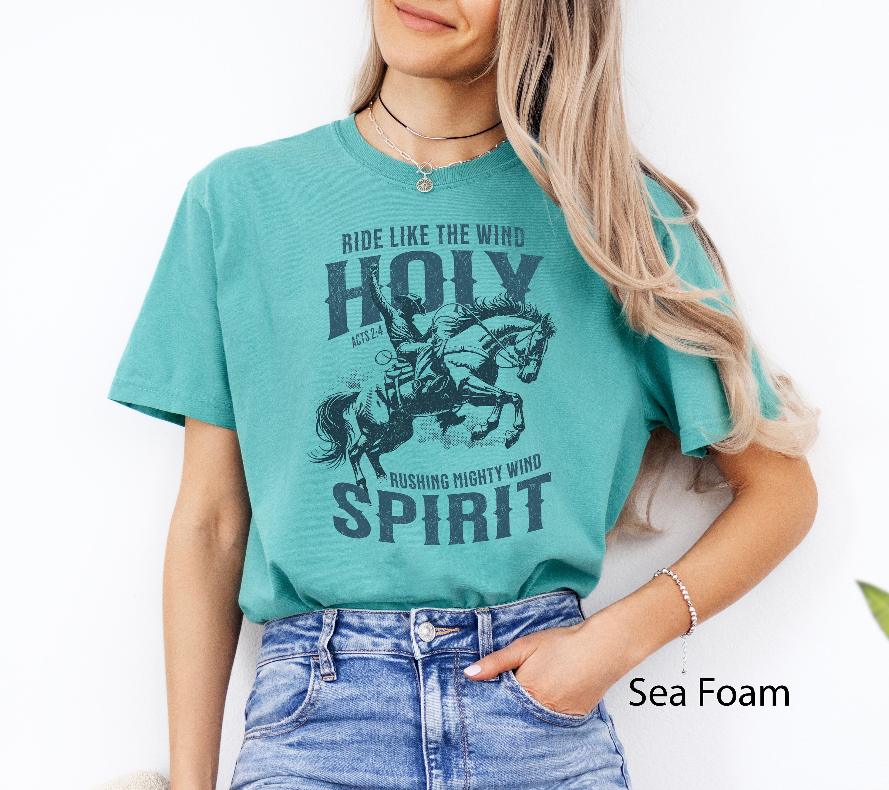 Comfort Colors® Holy Spirit Rushing Mighty Wind Trendy Christan Apparel ...