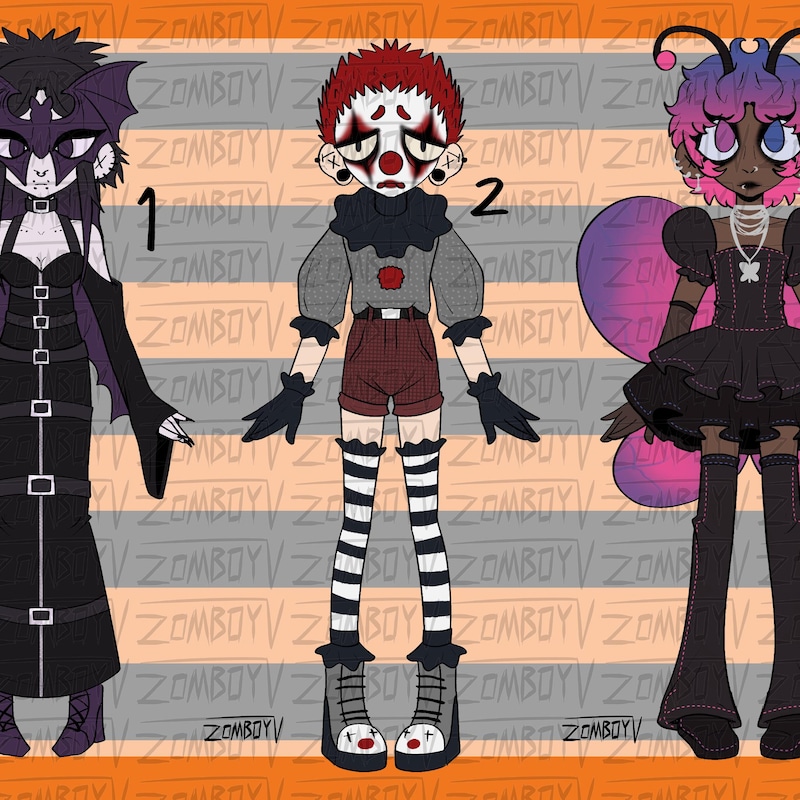 Halloween Oc Adoptable - Etsy