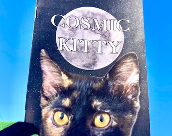 Cosmic Kitty Zine | Poetry Zine | Perzine | Full Color Zine | 8 Page Zine | Cat Pet Animal Zines | Fanzine
