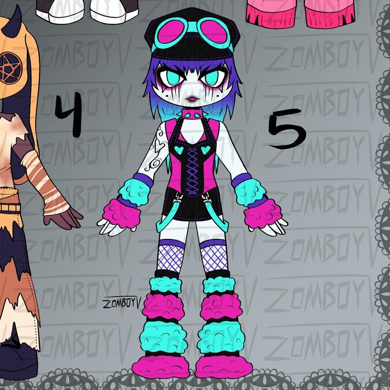 Goth Oc Adopt - Etsy