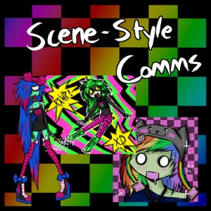 Scene-Style Digital Art Commissions | READ DESCRIPTION | Emo Scenecore Art | Custom Art of your Original Character | Humanoid Commissions
