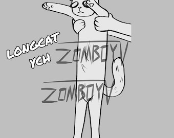 LongCat Meme YCH | Your Character Here for OCs | Furry, Anthro, and Humanoid