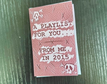 A Playlist For You, From Me in 2015 | Mini Zine | Emo Music Perzine Fanzine | Sketchbook Art