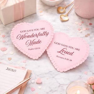 Christian Affirmation Cards – 18 Scripture Cards on God’s Love