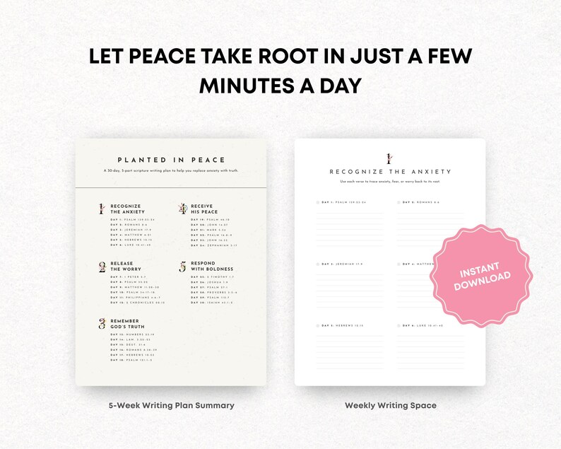 Christian Anxiety Journal – Scripture Writing to Calm Your Mind image 3