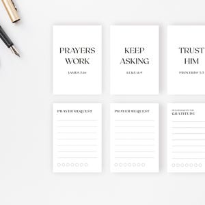 Prayer Request Cards Set | Categorized Prayer Requests + Encouragement Cards | Faith-Based Printable PDF
