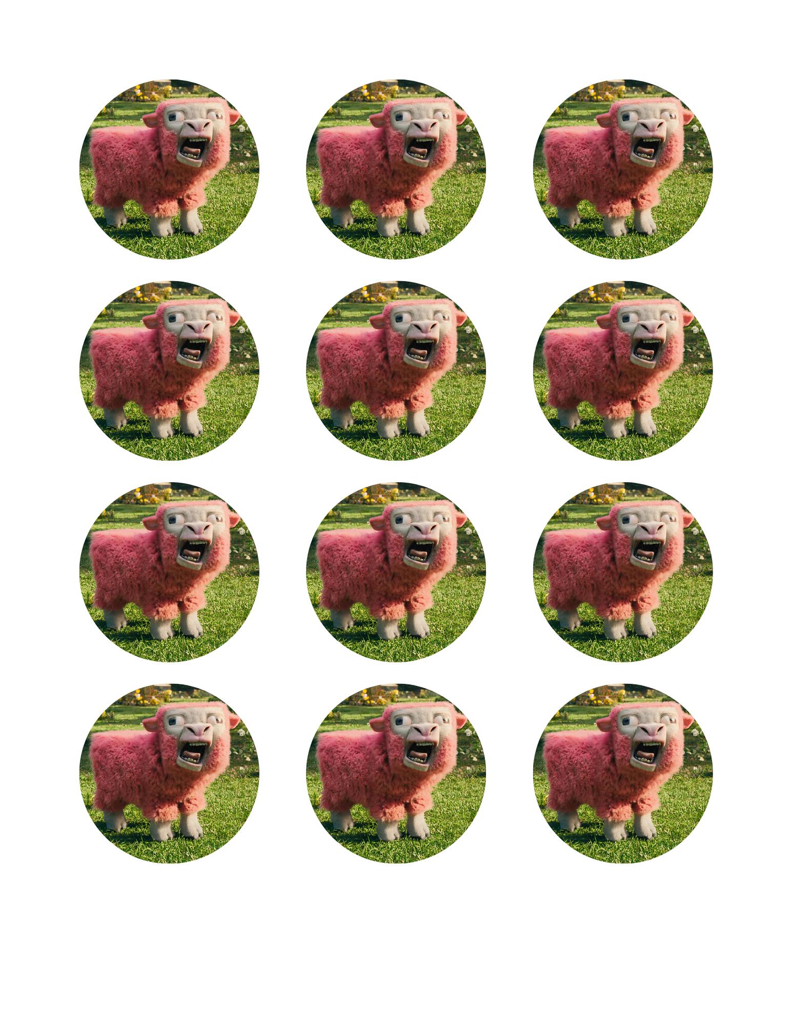 Set of 12 Edible Circle Toppers