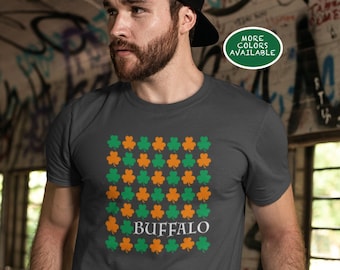 Koszulka Buffalo Bills St Patricks, Buffalo Irish, parada w Buffalo, koszulka Buffalo, koszulka na dzień św. Patryka, South Buffalo, parada First Ward