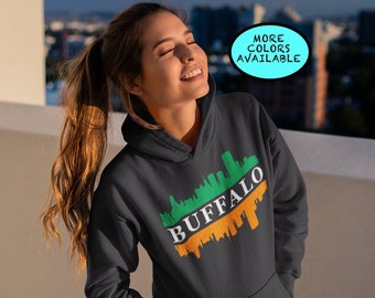Bluza z kapturem Buffalo St Patricks Day, Buffalo Saint Patricks Day, koszulka Buffalo Irish, Buffalo Shamrock, Buffalo Paddys Day, parada Buffalo