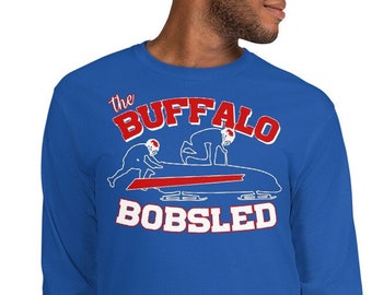 Buffalo Bobsled długi rękaw, pług Shnow, Buffalo Bills, Bills Mafia, 716, prezent Buffalo Bills, koszulka Bills Mafia, Buffashove, Buffalovable