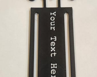 Workout Bookmark • Weightlifting Bookmark • Personalized Gym Bookmark • Custom 3D Printed Fitness Gift • Gift for Gym Lovers • Reader Gift •