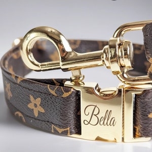 Louis vuitton cat collar cheap etsy