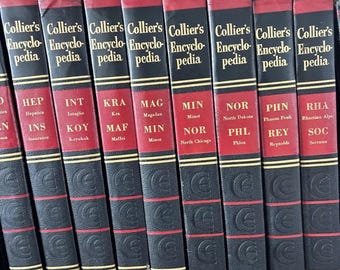 Collier's Encyclopedia (20 Volume Set) COMPLETE SET - Etsy