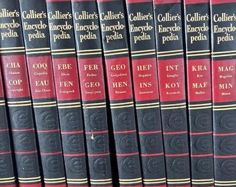 Collier's Encyclopedia (20 Volume Set) COMPLETE SET - Etsy
