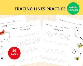 line Tracing worksheets,tracing Practice,line tracing pages,Pre Handwriting, Preschool Worksheets,Handwriting Practice,Fine Motor,Homeschool