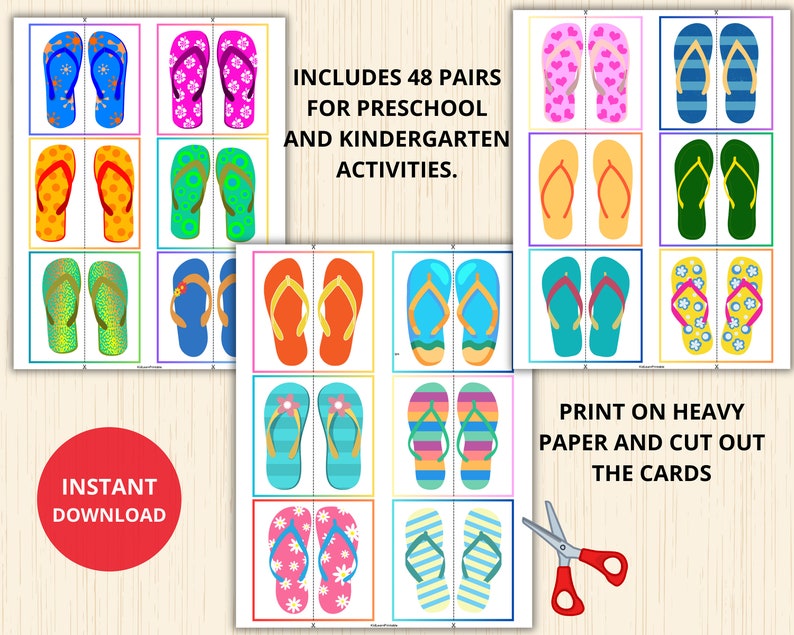 Summer Matching Game,summer Montessori,symmetry Puzzles,symmetry ...