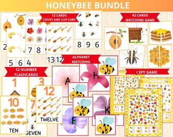 honeybee bundle,bee unit study,bee Busy Book,montessori bee activity,bee flashcards,bee learning,morning basket,Nature Study,Bee Life Cycle