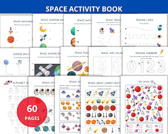space activity book,outer space activities,Space Worksheets,Solar System unit study, Planets Busy Book,preschool space,space games for kids