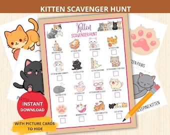 kittenspeurtocht,kattenspeurtocht,kattenactiviteiten voor kinderen,kittenverjaardagsspel,kittenfeestspel,dierenspeurtocht,dierenprek