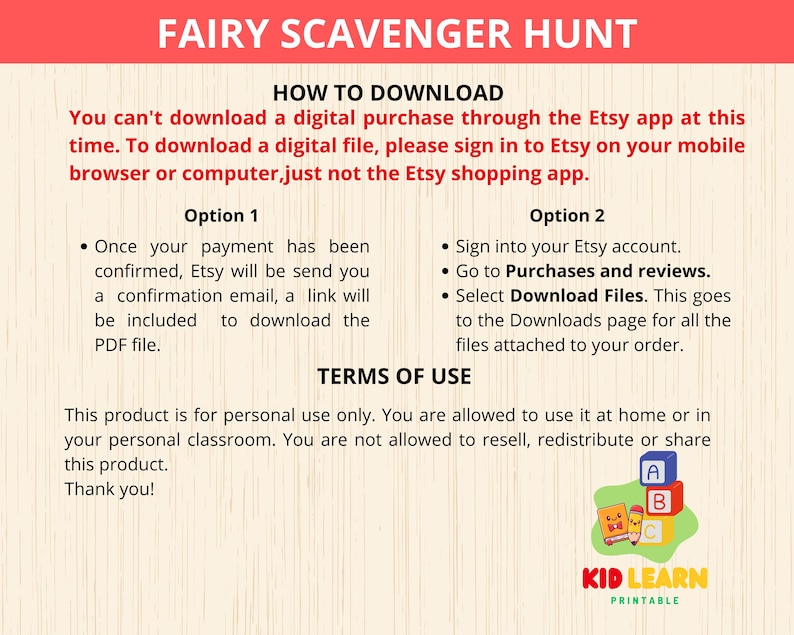 Fairy Scavenger Hunt,fairy Garden Party Games,fairy Birthday Party ...
