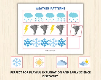 Weather Patterns,weather Montessori,weather Activity,cut and Paste