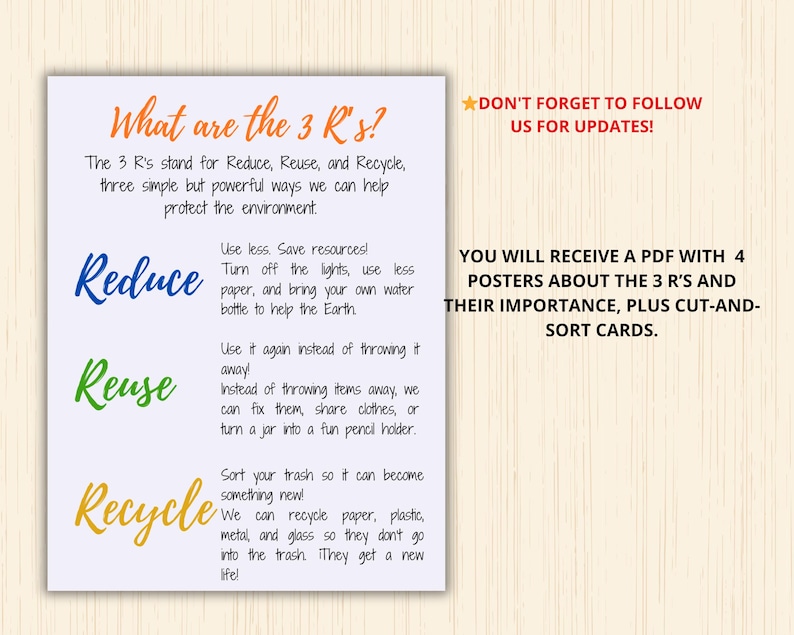 Earth Day the 3 Rs,preschool Earth Day,reduce Reuse Recycle Sort,3r ...