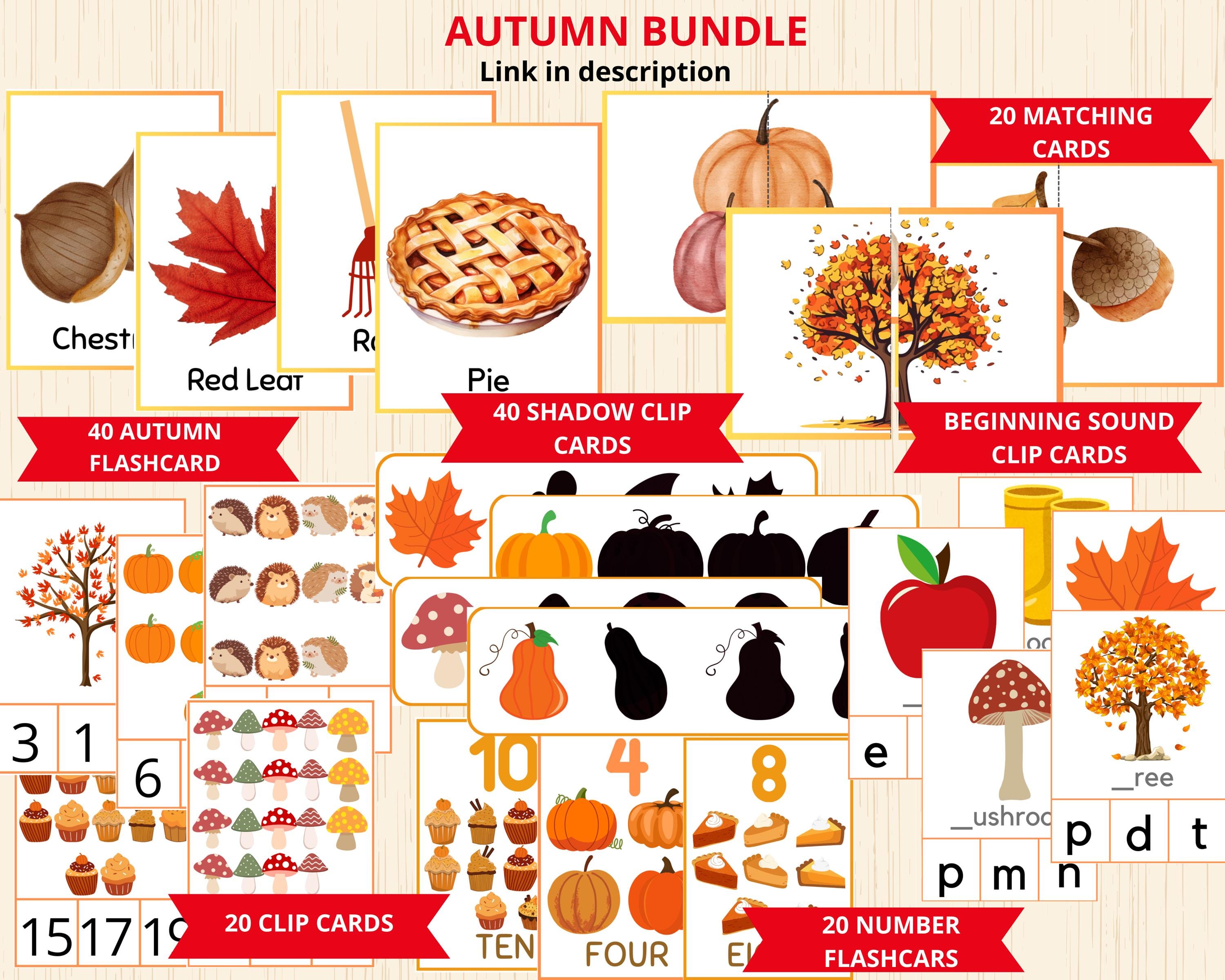 Fall Sequencing Patterns Autumn Patterns,fall Montessori,pattern Worksheets,homeschool Learning ...