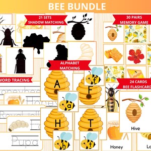 bee activity bundle,bee unit study,bee Busy Book,kindergarten bee activities,bee flashcards,bee learning,morning basket,Nature unit study