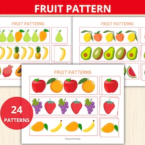 Modèles de fruits,Etape suivante,utilisation des ciseaux,activités sur les fruits,fruits montessori, Jardin d'enfants,École à la maison,Bambin, Modèles préscolaires,Premier