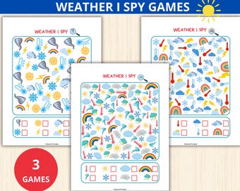 I Spy weather,weather i spy game,weather Activity,weather preschool,i spy for kids,Look and Find,Seek and Find,I Spy Puzzles,Counting Game