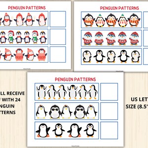 Perfect for preschoolers to identify and complete simple patterns while engaging in a winter-themed learning experience.