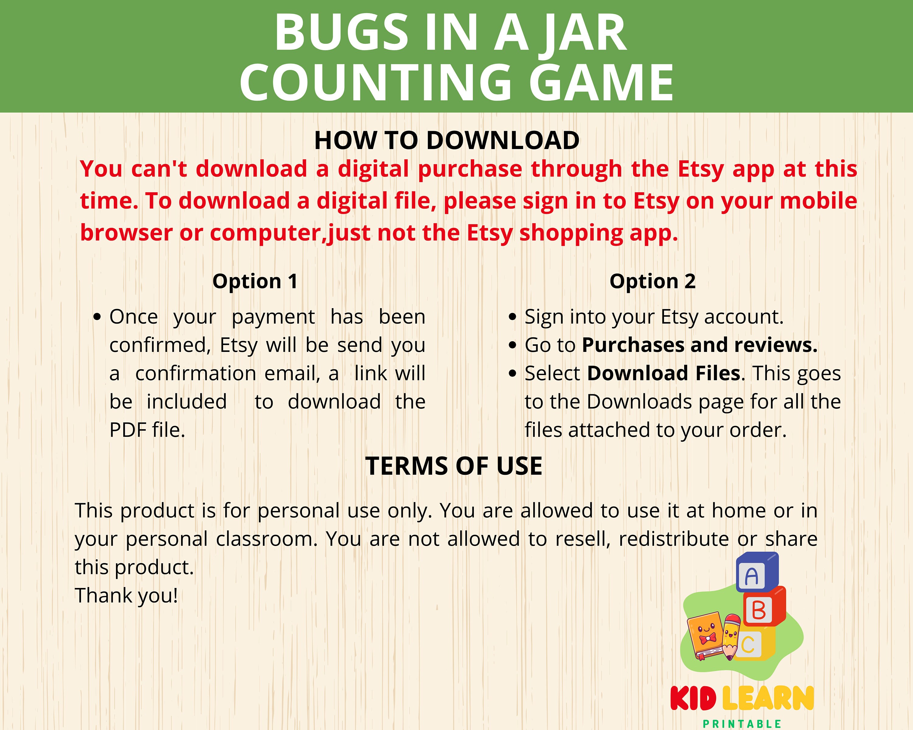 Bug in a Jar Counting Activity,bug Jar Math,insect Busy Book, Bug Unit ...
