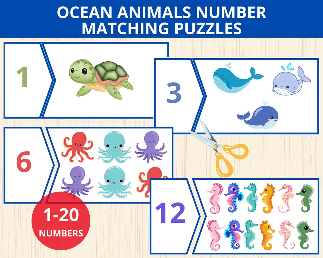 ocean-animals-number-matching-puzzles-sea-animals-puzzle-counting-activity-preschool-number-puzzle-math-puzzles-math-skills-numbers-1-20-etsy for Free Printable Number Puzzles 1 20 Ocean Animals Number Matching Puzzles,sea Animals Puzzle,counting Activity,preschool,number Puzzle,math Puzzles,math Skills,numbers 1 - 20 - Etsy for Free Printable Number Puzzles 1 20