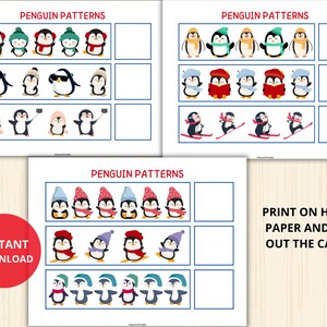 Penguin Patterns - What Comes Next? is a fun and educational activity for young learners! This digital set helps kids practice pattern recognition and sequencing skills with adorable penguin-themed cards.