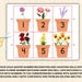 Flower Number Matching,spring Counting Number,spring Preschool Activity ...