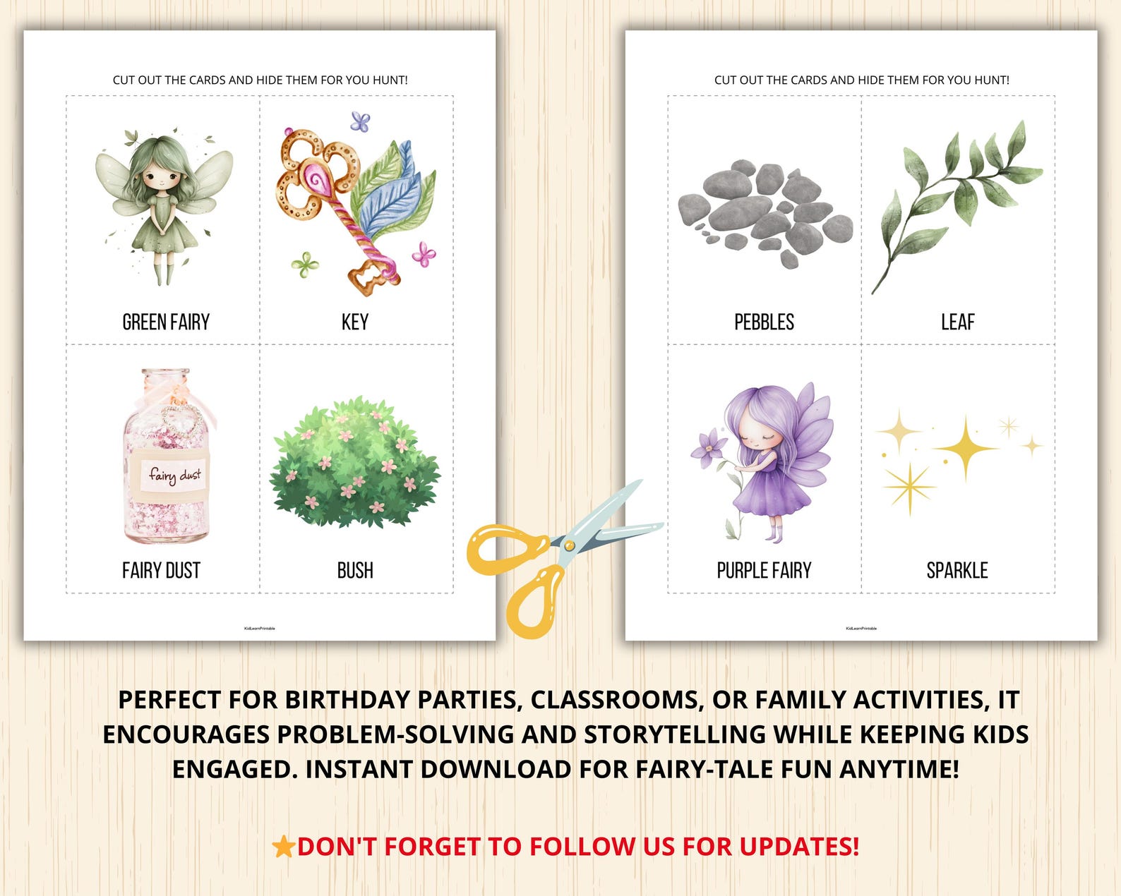 Fairy Scavenger Hunt,fairy Garden Party Games,fairy Birthday Party ...