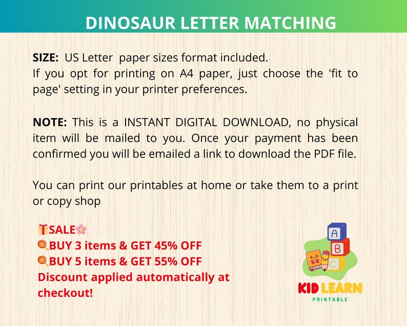Dinosaur Letter Matching,abc Matching Game,uppercase Lowercase Letters ...