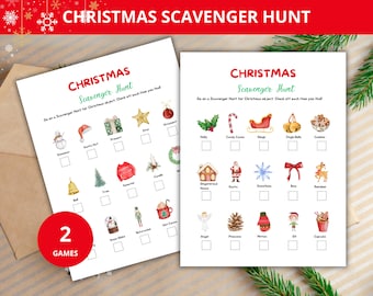 Christmas Scavenger Hunt,Christmas Treasure Hun,Christmas Kids Game,Christmas Kids Activity,Christmas Party Game,Outdoor indoor Game,prek