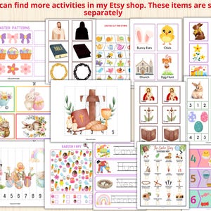 Pode incluir: Um conjunto de folhas de atividades de P&aacute;scoa imprim&iacute;veis com uma variedade de temas, incluindo padr&otilde;es, recortes, quebra-cabe&ccedil;as, I Spy e uma ca&ccedil;a ao tesouro. As folhas apresentam ilustra&ccedil;&otilde;es coloridas de coelhos, pintinhos, ovos e outros s&iacute;mbolos da P&aacute;scoa.