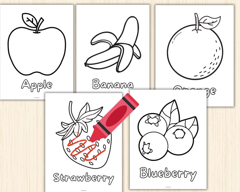Spark creativity with this fun Fruits Coloring Book! Perfect for kids, this printable set features adorable fruit illustrations that help develop fine motor skills, color recognition, and focus.