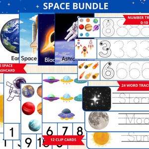 outer space bundle,outer space Unit Study,Space Preschool,Learning about Space,Preschool Solar System Activity,Montessori Solar System