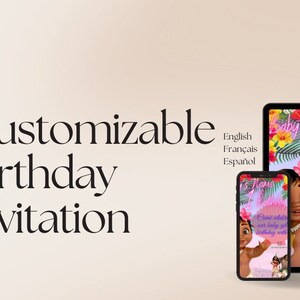 Moana Kids birthday party invitation