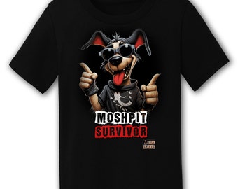 Moshpit Survivor T-Shirt | Funny Heavy Metal Shirt, Fun Metal Tee, Parody Shirt, Heavy Metal Tshirt, Funny Metal Tee, Funny Metal Shirt