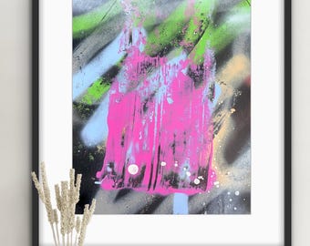 Graffiti Wall Art | Spray Paint Artwork | Urban Wall Decor by YRT.studio