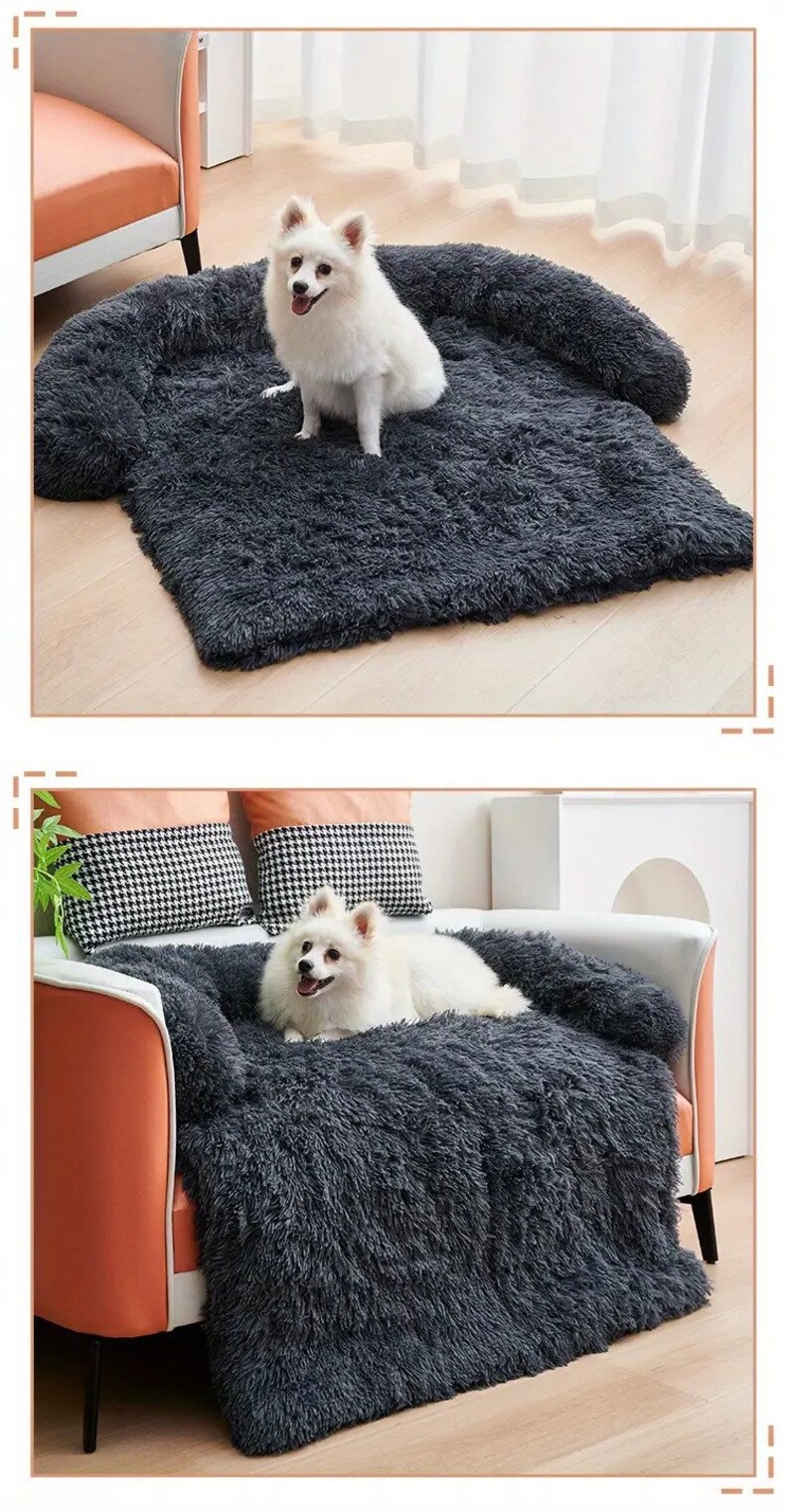 Plush Dog Matwashable Couch Cover Fluffy Dog Cushion Etsy